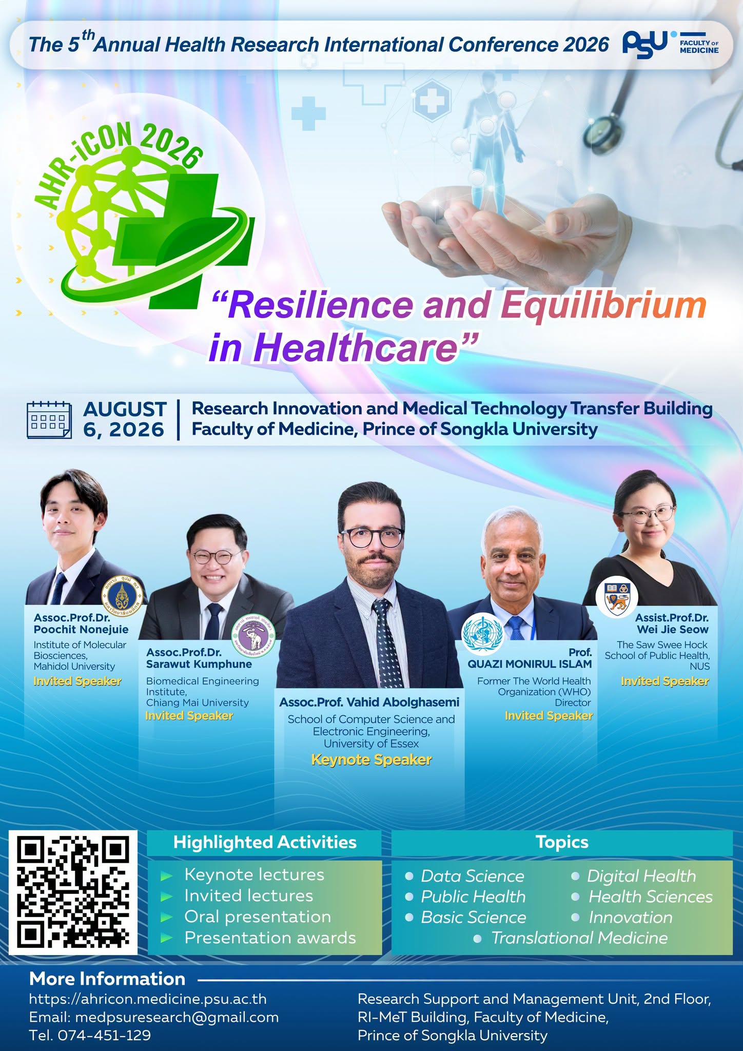 AHR-iCON 2026 call for papers poster